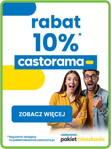 Rabat 10% do sklepów budowlanych Castorama przy zakupie projektu domu