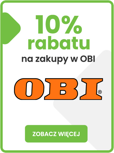 Przy zakupie projektu domu - rabat 10% do OBI